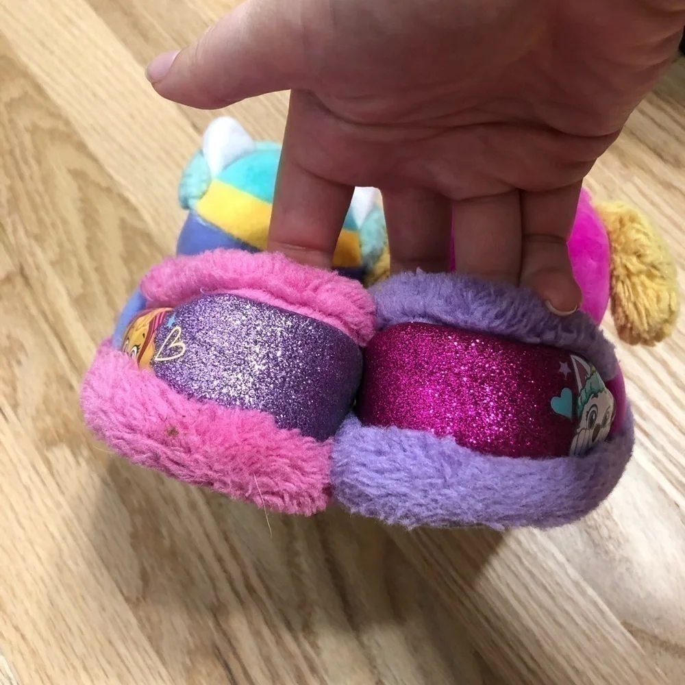 Paw Patrol Kids Slippers Sz 5-6 Girls Baby